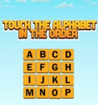 Touch The Alphabet In The Order